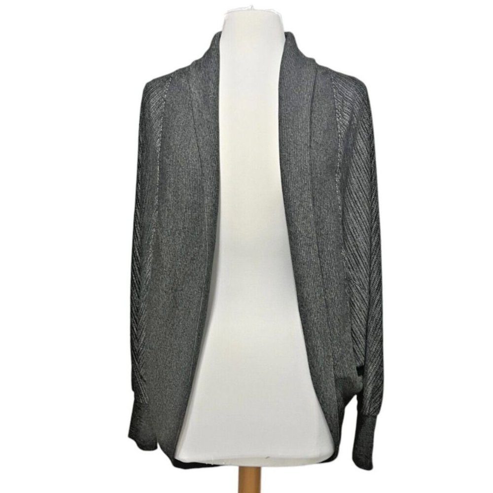 ExOfficio ALANYA Cocoon Travel Cardigan Sweater  Charcoal Grey Size M